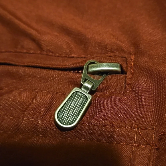 Tudor Court Warm Winter Filled Jacket Burgundy 4-pocket Snap Zip Women size M - Picture 9 of 14